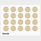 Hartelijk dank ronde sticker (Vel)
