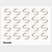 Hartelijk dank ronde sticker (Vel)