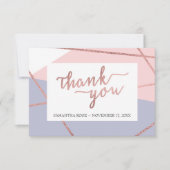 Hartelijk dank, Roos Gold Bedankkaart (Voorkant)