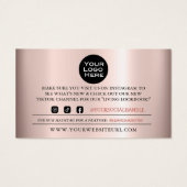 Hartelijk dank, Roos Gold Customer Discount Kaart (Achterkant)