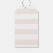 Hartelijk dank, Roos Gold Foil Pink Blush Favor Cadeaulabel (Achterkant)