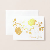 Hartelijk dank, Roos wijn Folie Kaarten (Voorkant met envelop)