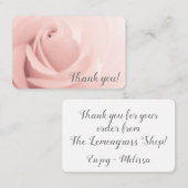 Hartelijk dank, roze roze roze roze roze visitekaartje (Voorkant / Achterkant)