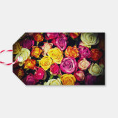 Hartelijk dank - rozen - Favor Cadeaulabel (Achterkant Horizontaal)