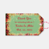 Hartelijk dank - rozen - Favor Cadeaulabel (Voorkant (Horizontaal))