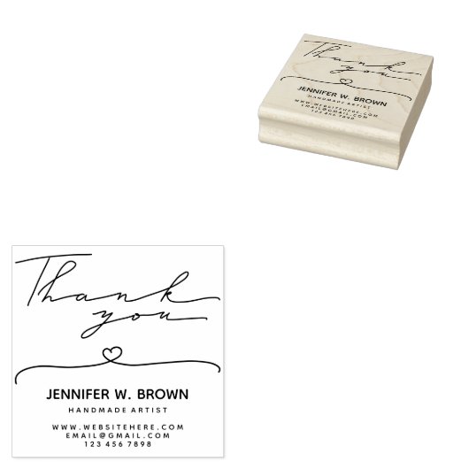 Hartelijk dank rubberstempel (Gestempeld)