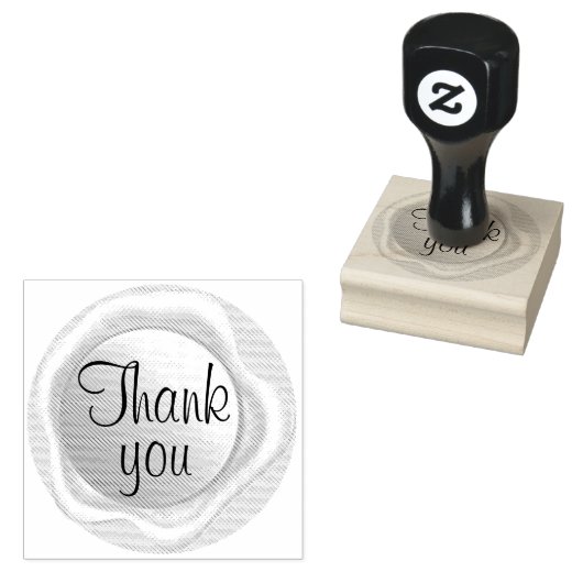 Hartelijk dank rubberstempel (Gestempeld)