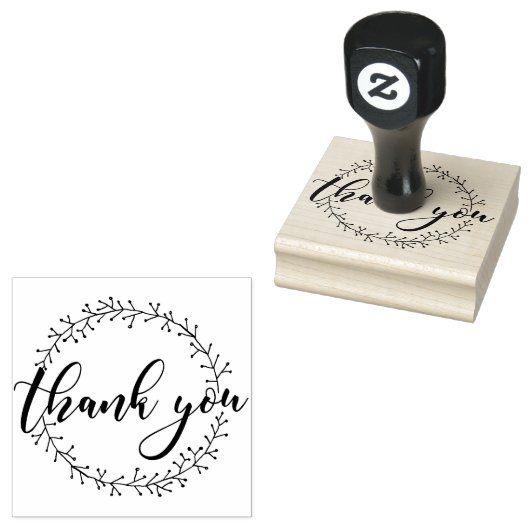 Hartelijk dank rubberstempel (Gestempeld)