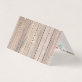 Hartelijk dank Rustic Wood Country Farmhouse Rozen Kaart (Achterkant)