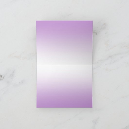Hartelijk dank - Shades of Paars Bedankkaart (Binnen)