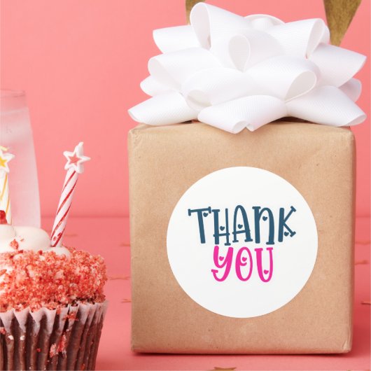 Hartelijk dank - Small Business Sticker (Feest)