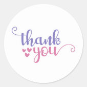 Hartelijk dank - Small Business Sticker (Voorkant)