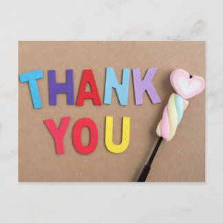 Hartelijk dank Snoep Briefkaart