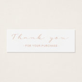 Hartelijk dank, sociale mediakaart invoegen mini visitekaartjes (Voorkant)