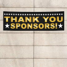 Hartelijk dank, sponsors Gold en Black