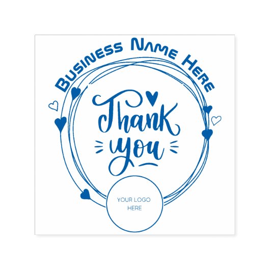 Hartelijk dank Stempel met aangepaste bedrijfsnaam (Design)