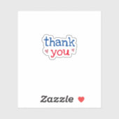 Hartelijk dank, sticker kleine bedrijven (Vel)