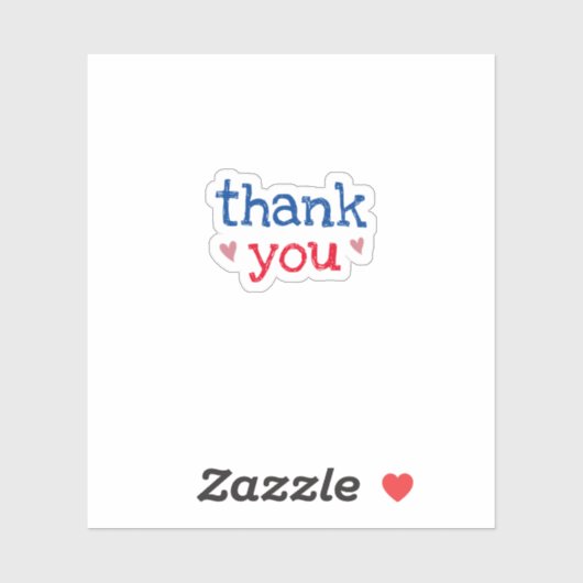 Hartelijk dank, sticker kleine bedrijven (Vel)