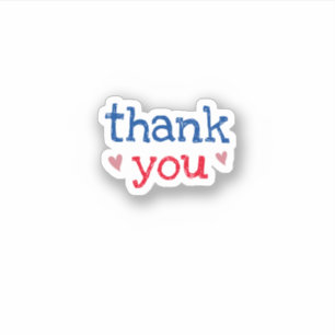 Hartelijk dank, sticker kleine bedrijven