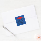 Hartelijk dank, Stickers van Red Graduation Cap #1 (Envelop)