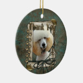 Hartelijk dank - Stone Paws - Podle - Abrite Keramisch Ornament (Rechts)