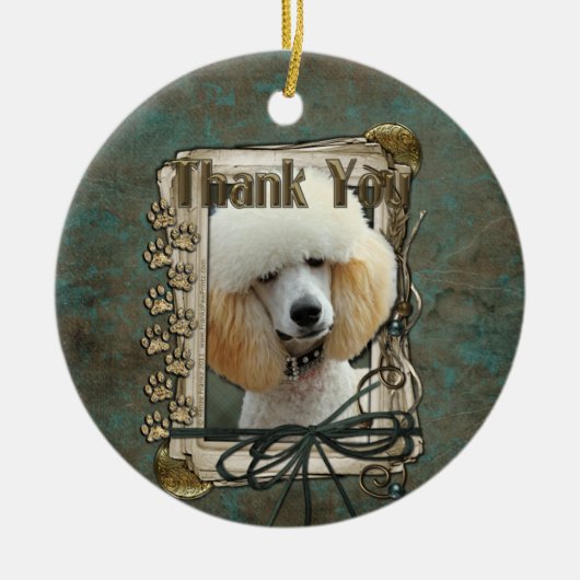 Hartelijk dank - Stone Paws - Podle - Abrite Keramisch Ornament (Voorkant)