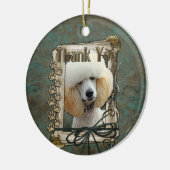 Hartelijk dank - Stone Paws - Podle - Abrite Keramisch Ornament (Links)