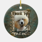 Hartelijk dank - Stone Paws - Podle - Abrite Keramisch Ornament (Achterkant)