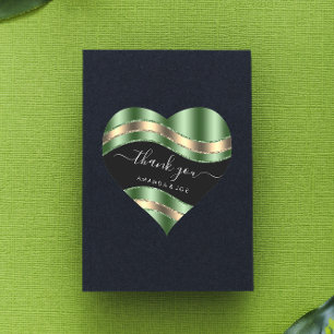 Hartelijk dank, Sweet 16th Bridal Black Gold Woodl Hart Sticker