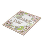 Hartelijk dank tegeltje (Zijkant)