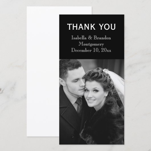 Hartelijk dank - Tijd om Champagne te Drinken Bedankkaart (Voorkant / Achterkant)