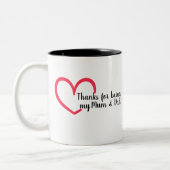 Hartelijk dank | tweekleurige koffiemok (Links)