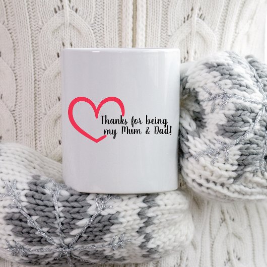 Hartelijk dank | tweekleurige koffiemok