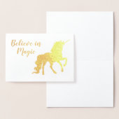 Hartelijk dank, Unicorn gelooft in Magic Gold Folie Kaarten (Display)