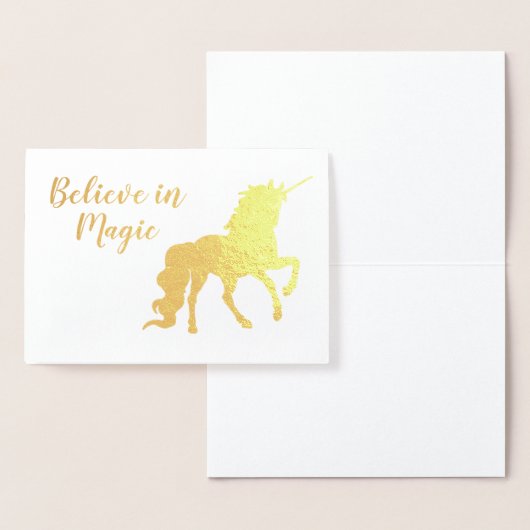 Hartelijk dank, Unicorn gelooft in Magic Gold Folie Kaarten (Display)