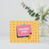 Hartelijk dank - UW AANWEZIGHEID IS EEN VERBORGEN Briefkaart (Staand voorkant)