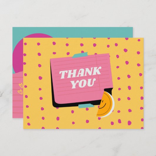 Hartelijk dank - UW AANWEZIGHEID IS EEN VERBORGEN Briefkaart (Voorkant / Achterkant)