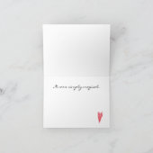 , Hartelijk dank Valentijnsdag Opmerking Kaart (Binnen)