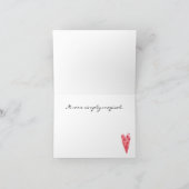 , Hartelijk dank Valentijnsdag Opmerking Kaart (Binnen)