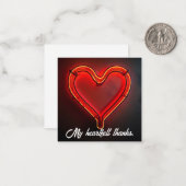  Hartelijk dank - Vat Notitiekaartje (Voorkant / Achterkant in situ)