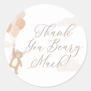 Hartelijk dank, veel Baby shower Ronde Sticker