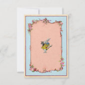 Hartelijk dank Verloving Wonderland Rabbit Bedankkaart (Achterkant)