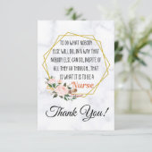 Hartelijk dank - Verpleegdag - Verpleegdagkaart -  Bedankkaart (Staand voorkant)