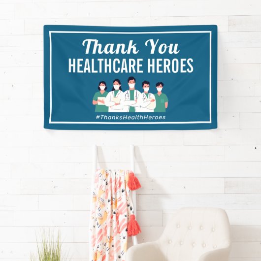 Hartelijk dank, verpleegkundigen en verpleegkundig spandoek (Insitu)