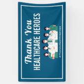 Hartelijk dank, verpleegkundigen en verpleegkundig spandoek (Verticaal)