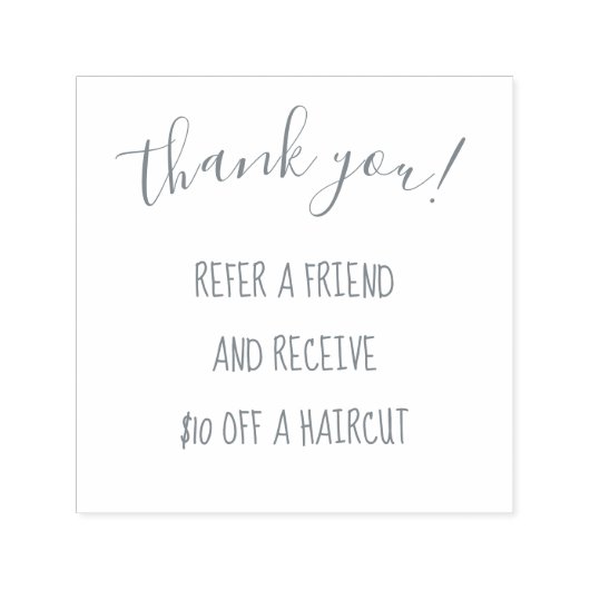 Hartelijk dank Verwijs een Vriend Zelfinkend stemp Zelfinktende Stempel (Design)