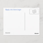 Hartelijk dank, Vet Briefkaart (Achterkant)