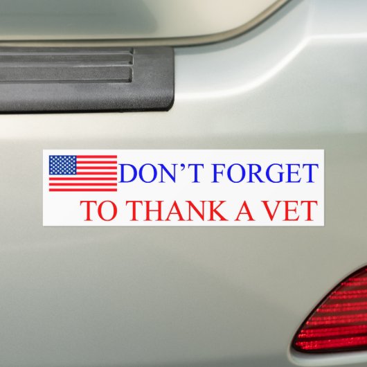 Hartelijk dank, Vet Bumpersticker (Op auto)