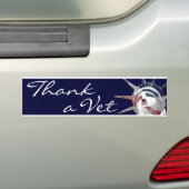 Hartelijk dank, Vet Bumpersticker (Op auto)