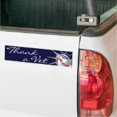 Hartelijk dank, Vet Bumpersticker (Op Truck)